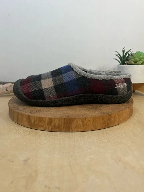 KEEN Howser Slide Plaid Wool Slip-On Clogs - Multi/Blue - Size 9 - Picture 6 of 14